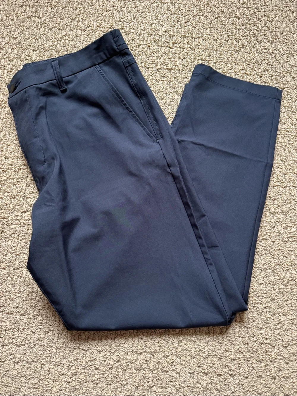 Marc New York Andrew Mark Men's Navy Blue Performance Wrinkle Free Office Chinos